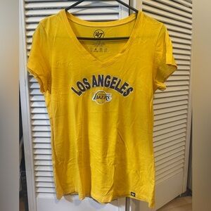 Lakers V Neck Shirt EUC